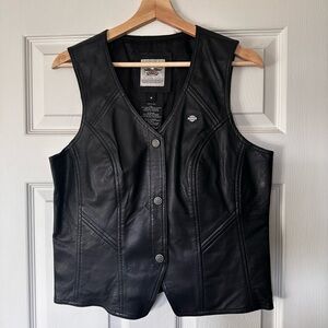 Harley-Davidson Black Leather Vest